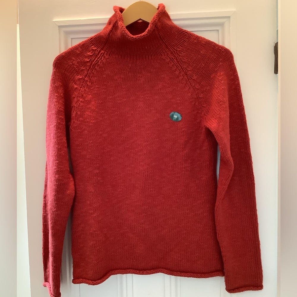 LL Bean Cottage Cotton Funnelneck Sweater Size XS